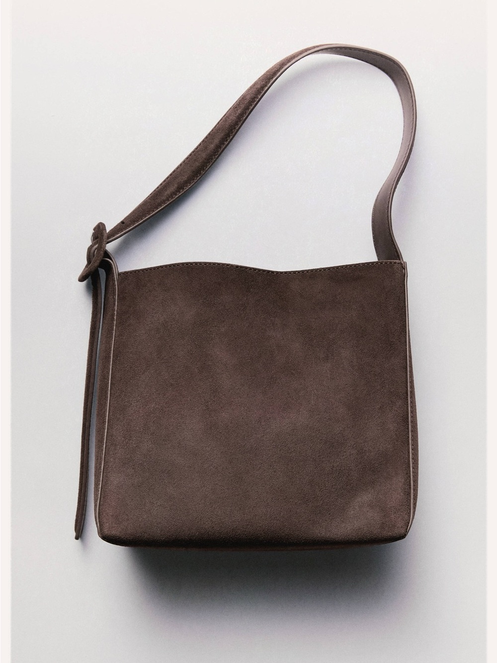 New SUEDE LEATHER SHOPPER BAG - Picture 6 of 10